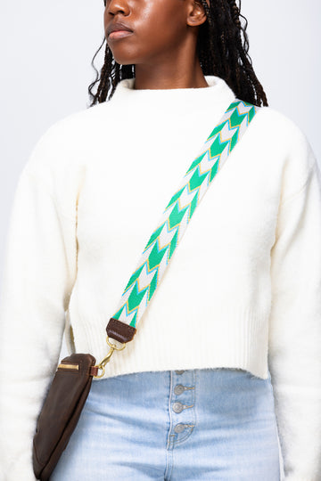 Green Chevron Strap