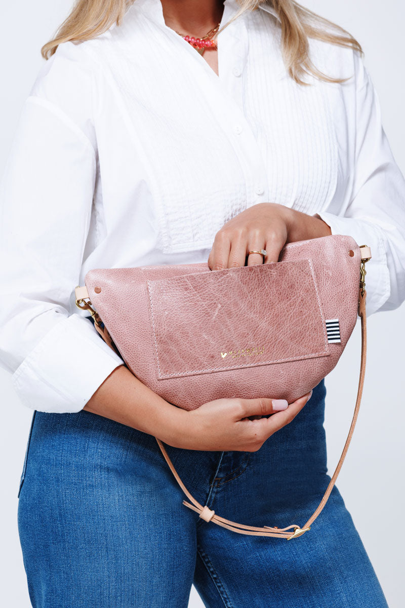 Rose Leather Fanny Bag | Fanny Pack | Belt Bag