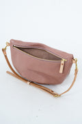 Handmade Rose Pink Leather Purse