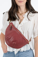 Ruby Leather Fanny Bag