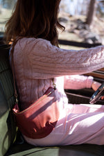 Ruby Leather Fanny Bag