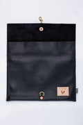 Black Leather Envelope Bag