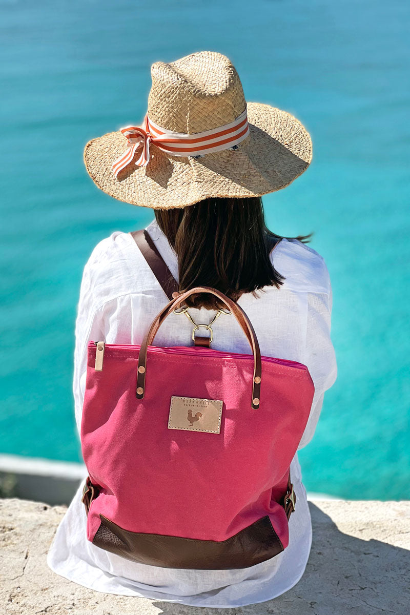 7*9様 希少 OLD UNDER THE WEATHER ショルダーバッグ Pink Wax Canvas Backpack - Meanwhile in Lynchburg VA