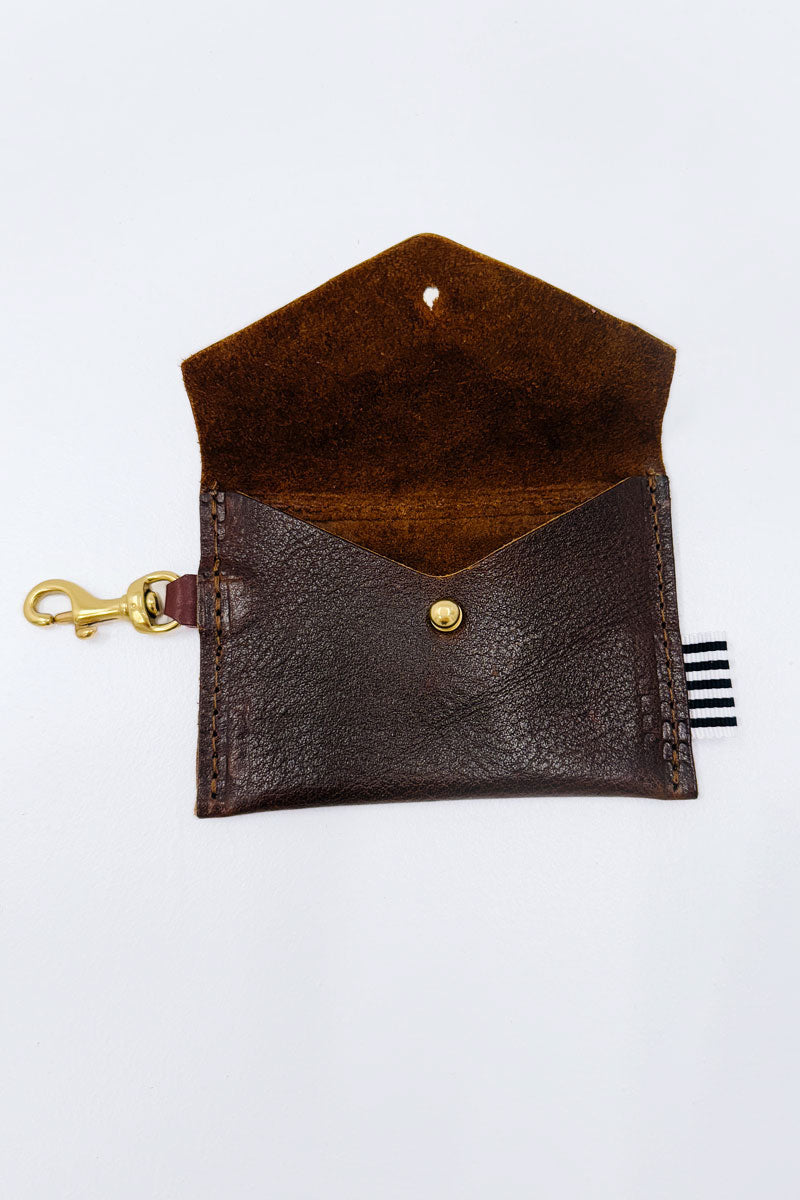 Mocha Tuscan Leather Keychain Wallet