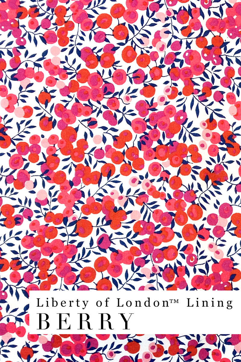 Image of red berries with leaves lining