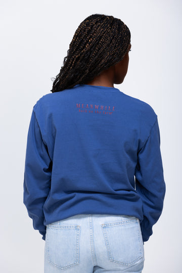 FARM Navy Unisex Long Sleeve Tee