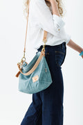 Dusty Blue Sling Purse