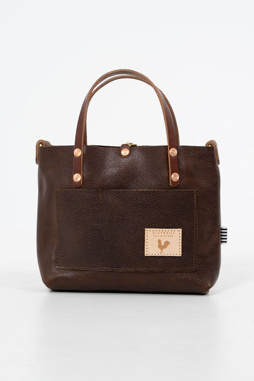 Mocha Tuscan Leather Mini Tote