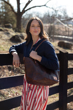 Mocha Tuscan Leather Perfect Tote