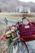 Buffalo Check Bag on Vintage Bicycle