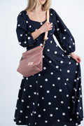 Handmade Rose Pink Leather Purse