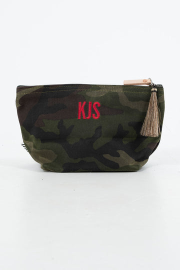 Camo Waxed Canvas Pouch