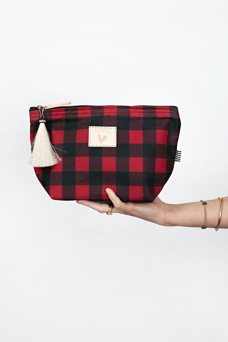 Buffalo Check Pouch