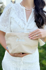 Natural Waxed Canvas Pouch