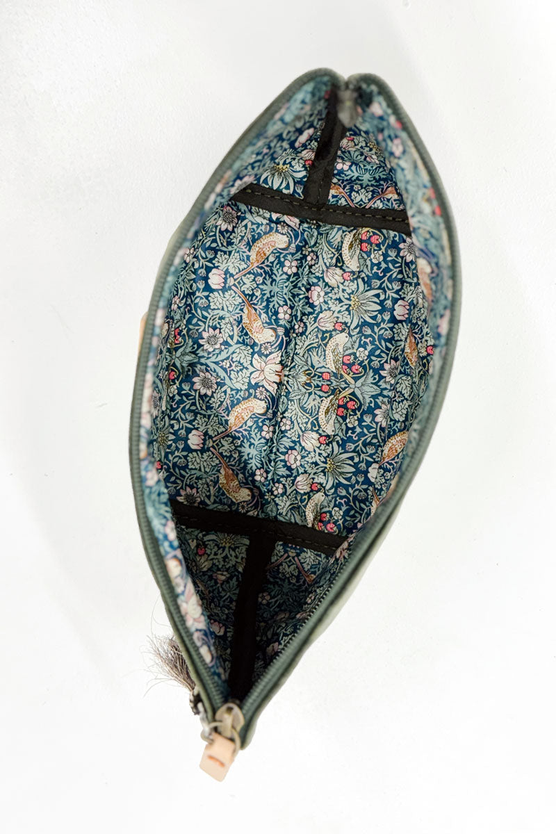 Olive Waxed Canvas Pouch