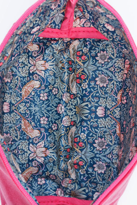 Limited Edition* "MAHJ" Customized Pink Waxed Canvas Pouch