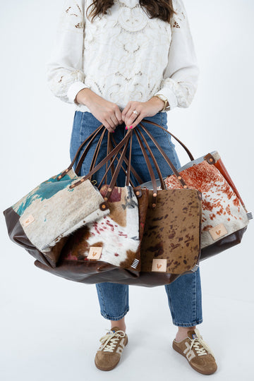 Limited Edition* Painted Cowhide Leather Perfect Tote