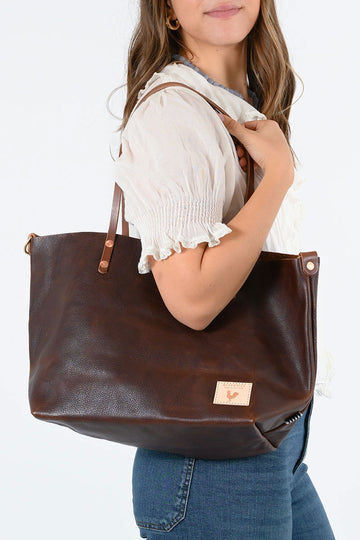 Mocha Tuscan Leather Perfect Tote