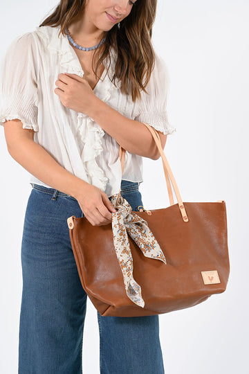 Saddle Leather Perfect Tote