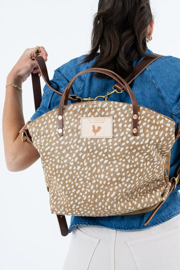 Limited Edition* Taupe Cowhide Leather Backpack 2.0