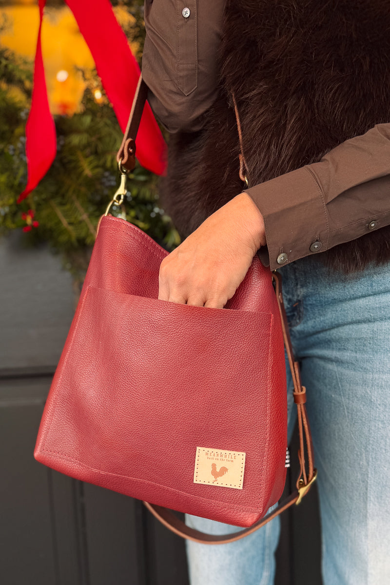 Limited Edition* Ruby Leather Carryall & Crossbody