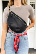 Black Harness Leather Bag