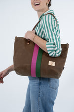 Limited Edition* Field Tan Waxed Canvas Perfect Tote with Webbing