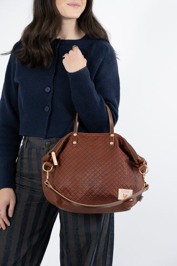 Limited Edition* Chocolate Brown Quilted Leather Slouch Hobo