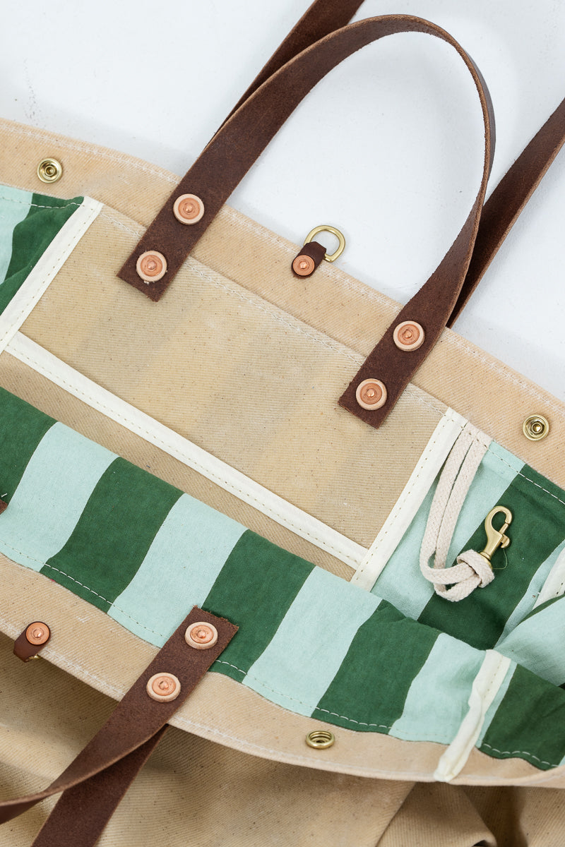 Limited Edition* Natural XL Canvas Snap Tote