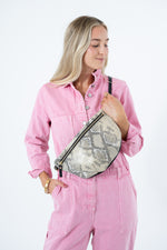 Limited Edition* Cream Snake Leather Fanny Bag