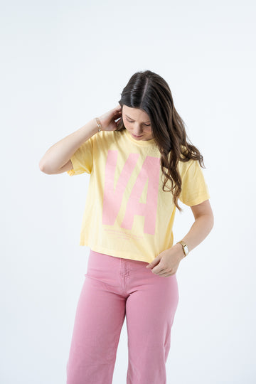 Limited Edition* Butter Yellow Virginia Boxy Tee