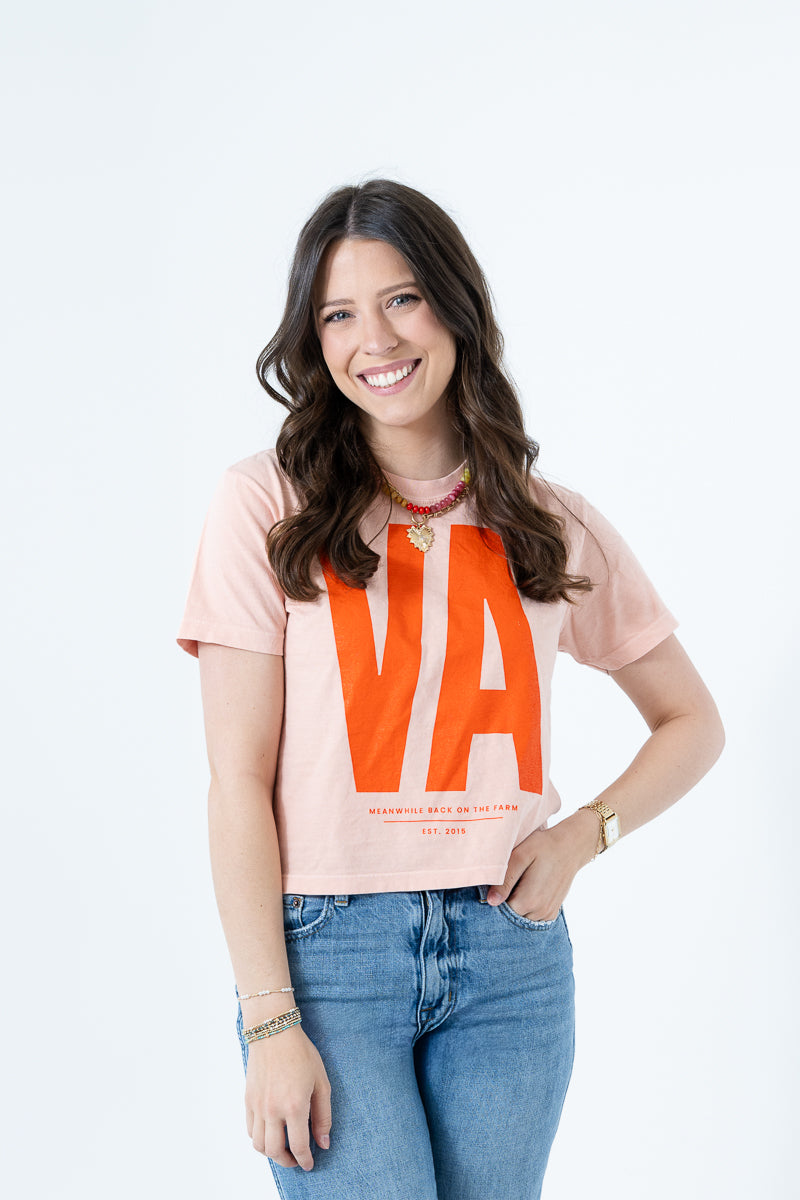 Limited Edition* Peachy Virginia Boxy Tee