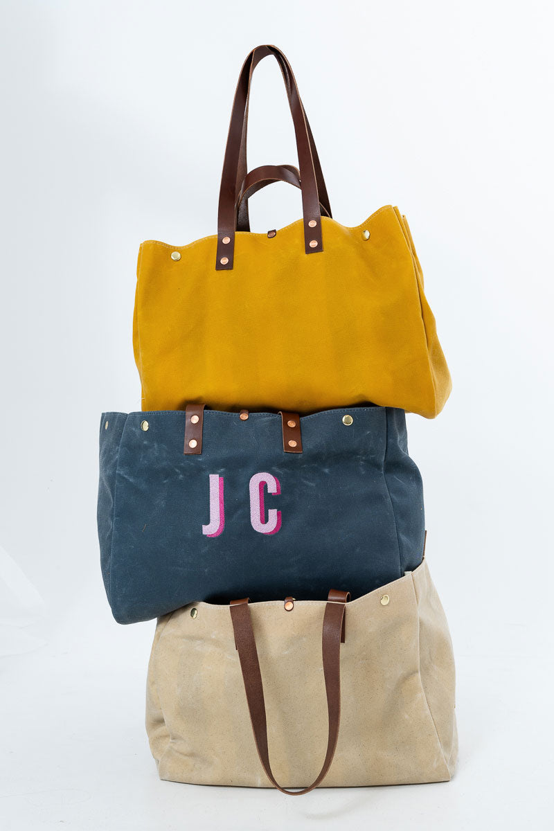 Limited Edition* Rover Yellow XL Canvas Snap Tote
