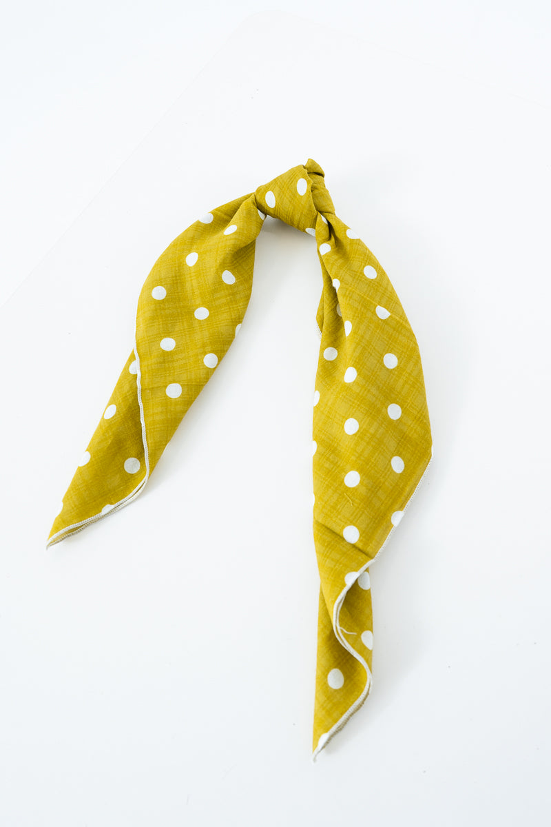 Saffron Polka Dot Scarf