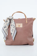 Printed Bag Scarf with Horse Pattern