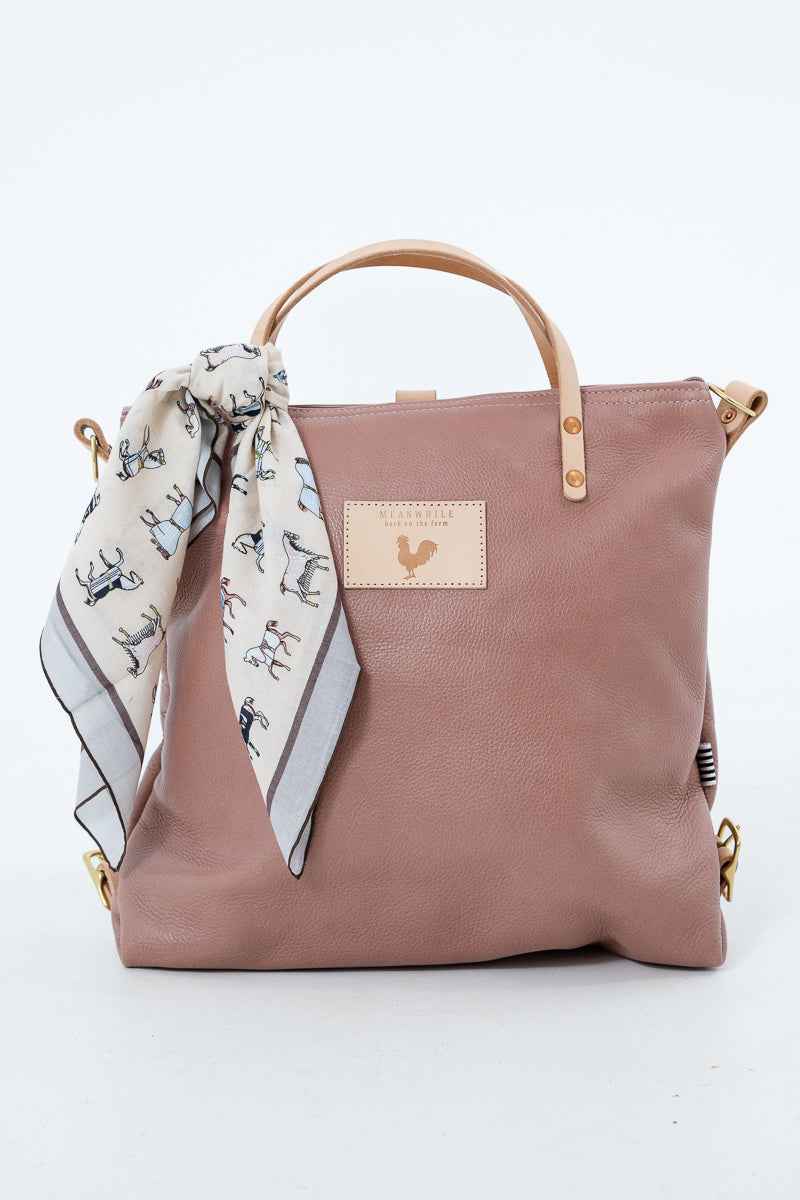 Printed Bag Scarf with Horse Pattern