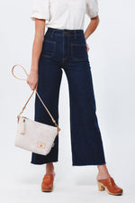Birch White Leather Sling Bag