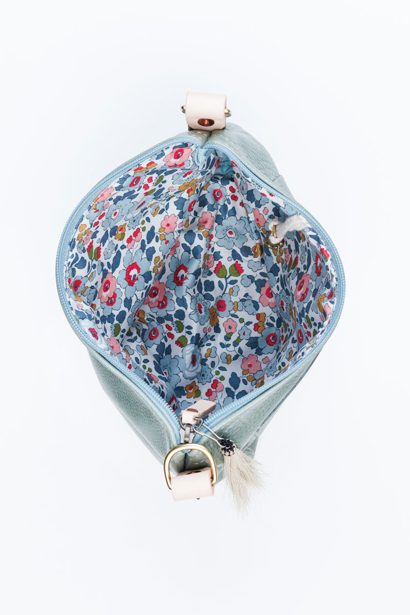 Seafoam Leather Sling Bag | Meanwhile Back on the Farm