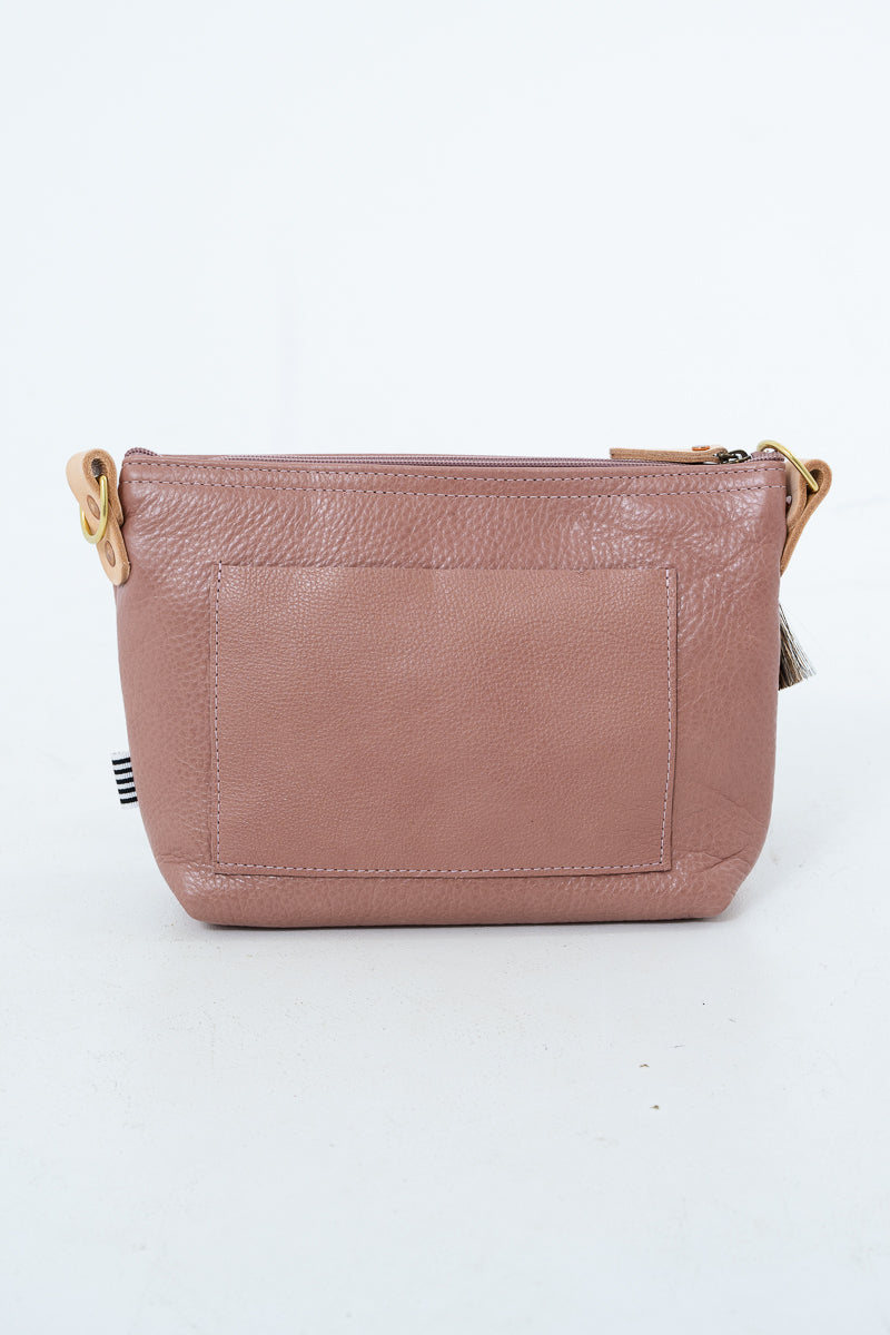 USA Made Rose Pink Leather Bag