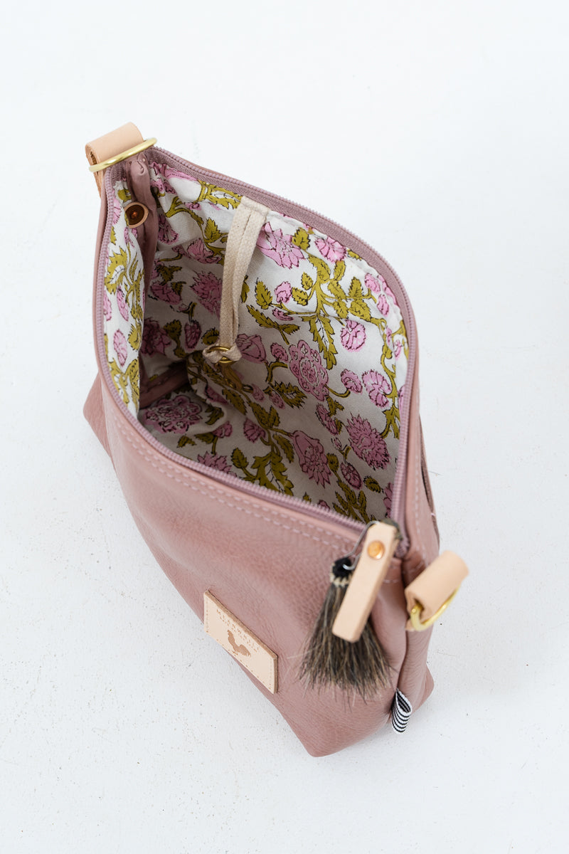 USA Made Rose Pink Leather Bag
