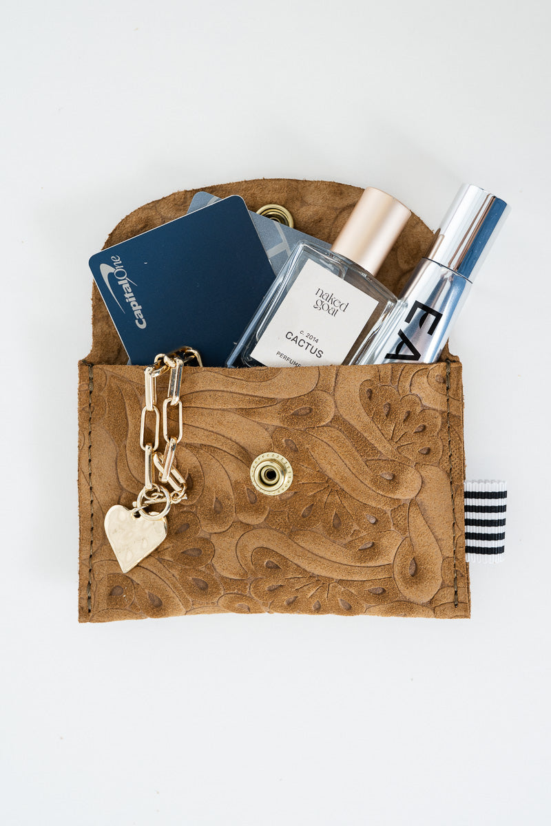 Limited Edition* Brown Mariposa Snap Pouch