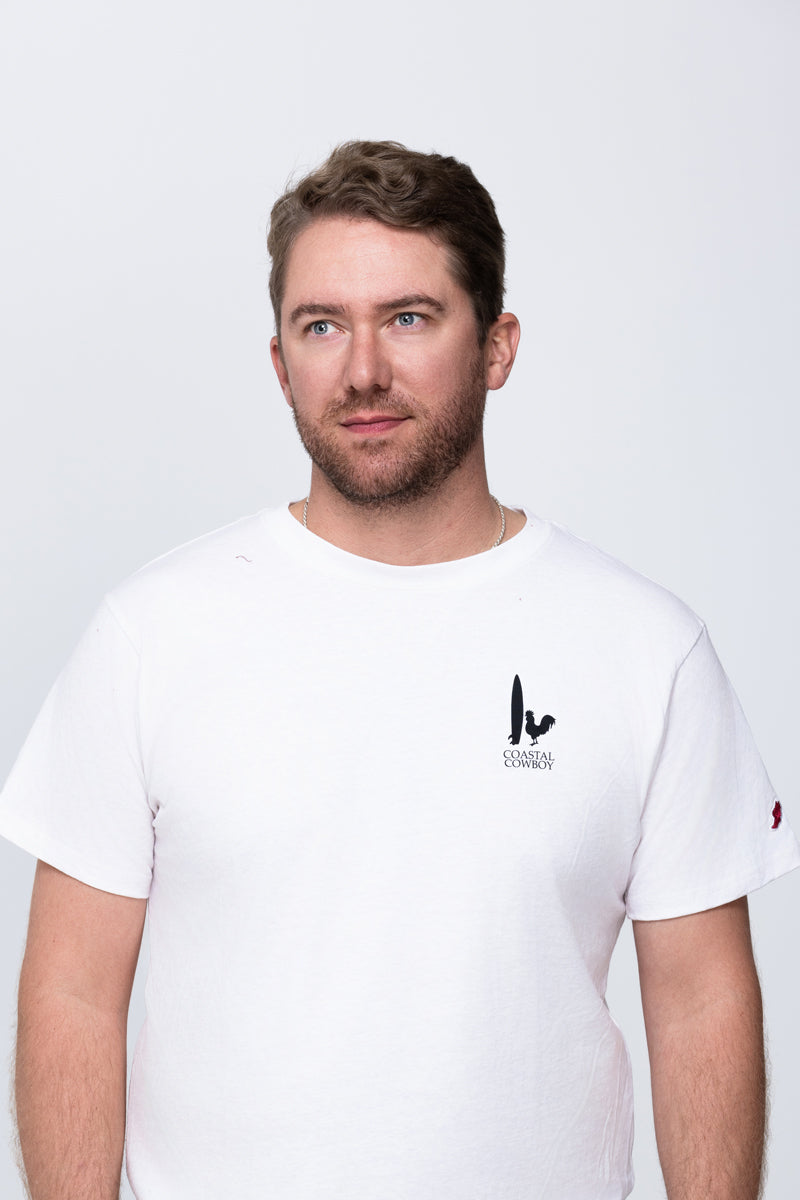 Respect the Locals White Short Sleeve Unisex Tee | White Farm Shirt