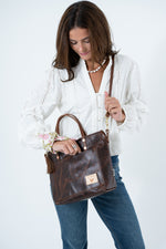 Mocha Tuscan Leather Small Tote