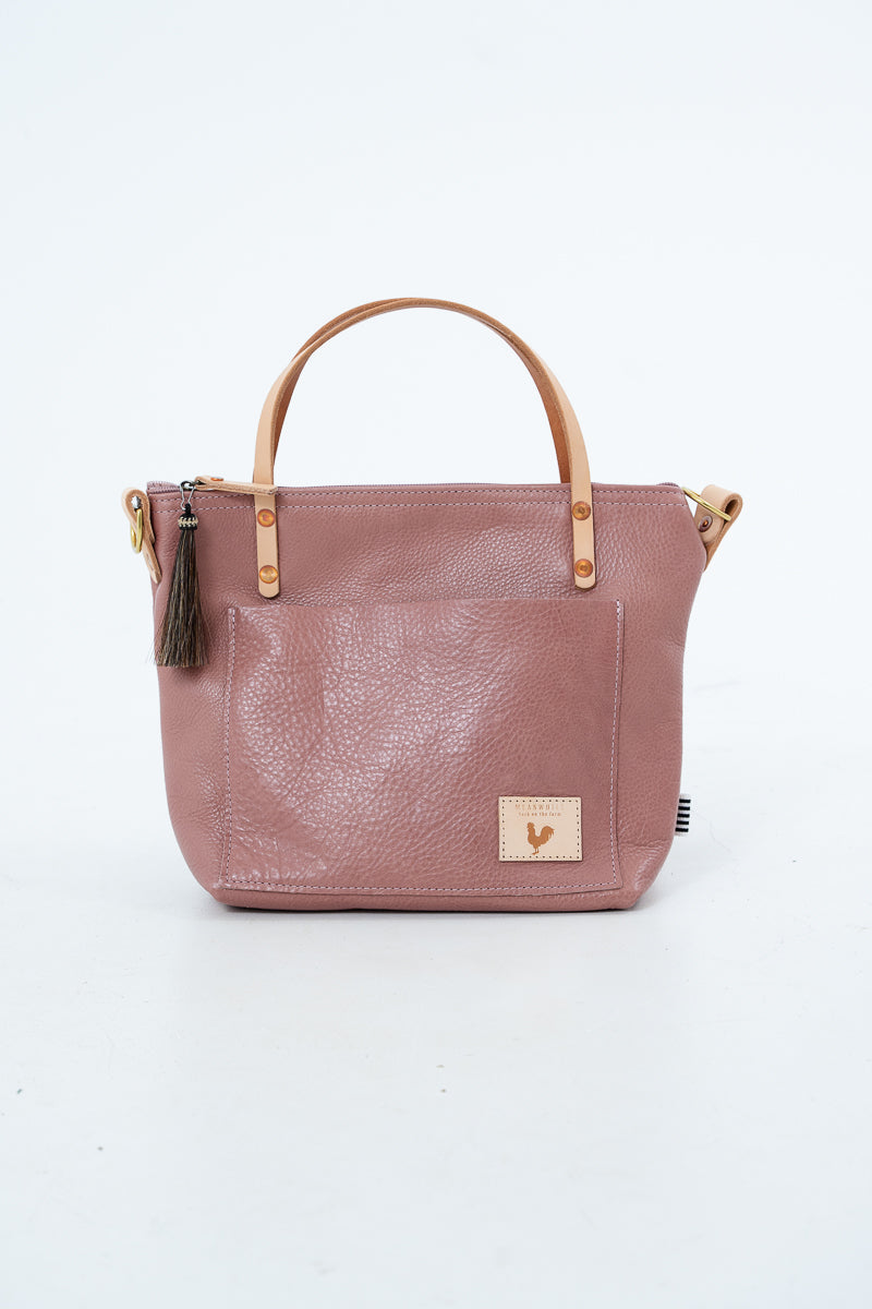 Handmade Rose Pink Leather Purse