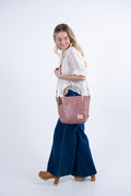 Handmade Rose Pink Leather Purse