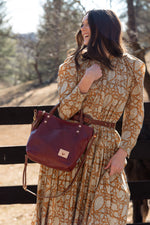 Ruby Leather Small Tote