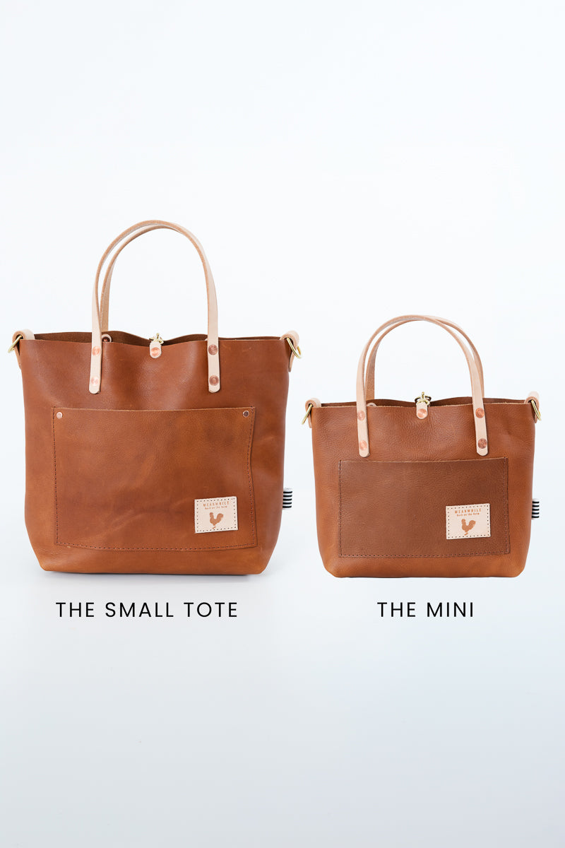 Saddle Leather Small Tote| Brown Leather Handbag