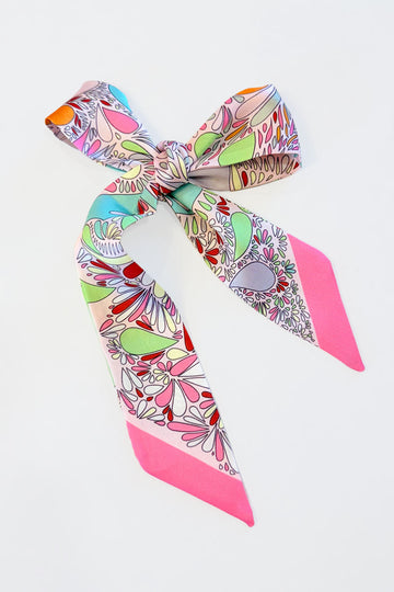 Summer Paisley Bag Scarf