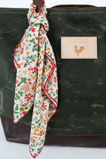 Vintage Floral Square Scarf