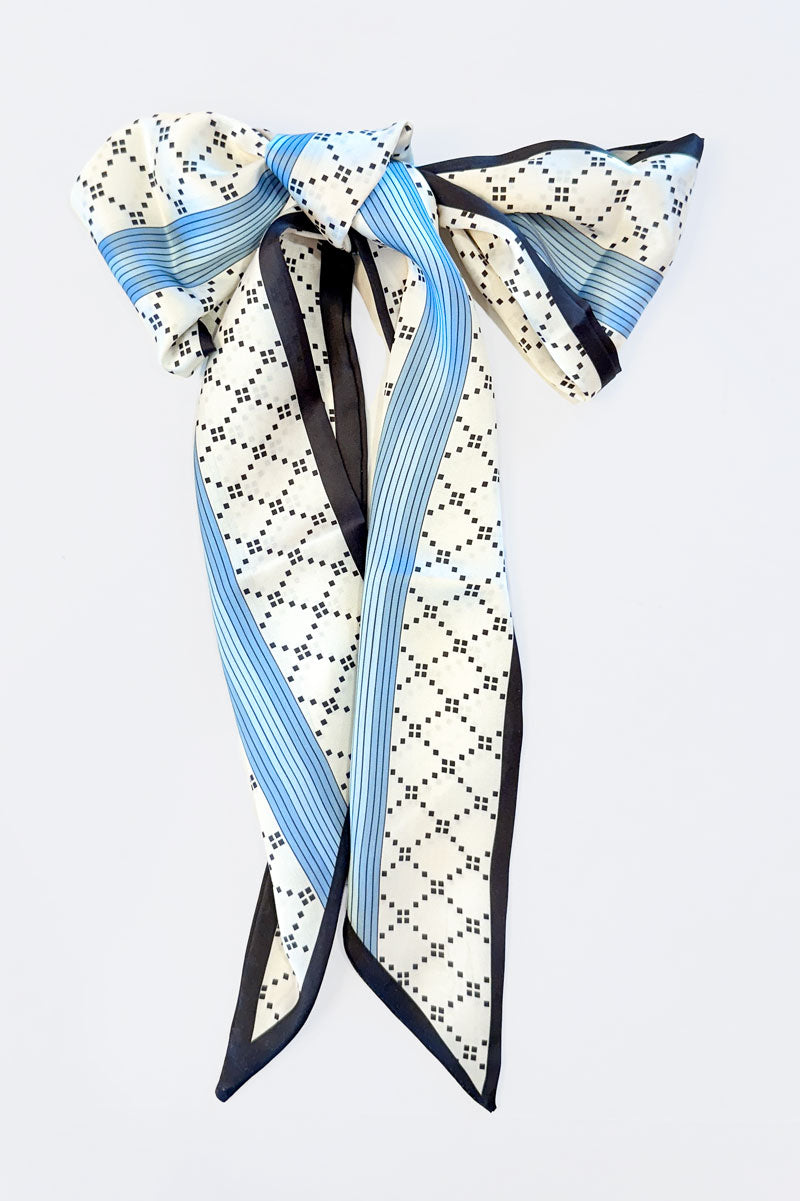 Blue Vintage Bag Scarf